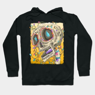 Realistic Colorful Skull - Dia De Los Muertos -The Fall Colors Skull Hoodie